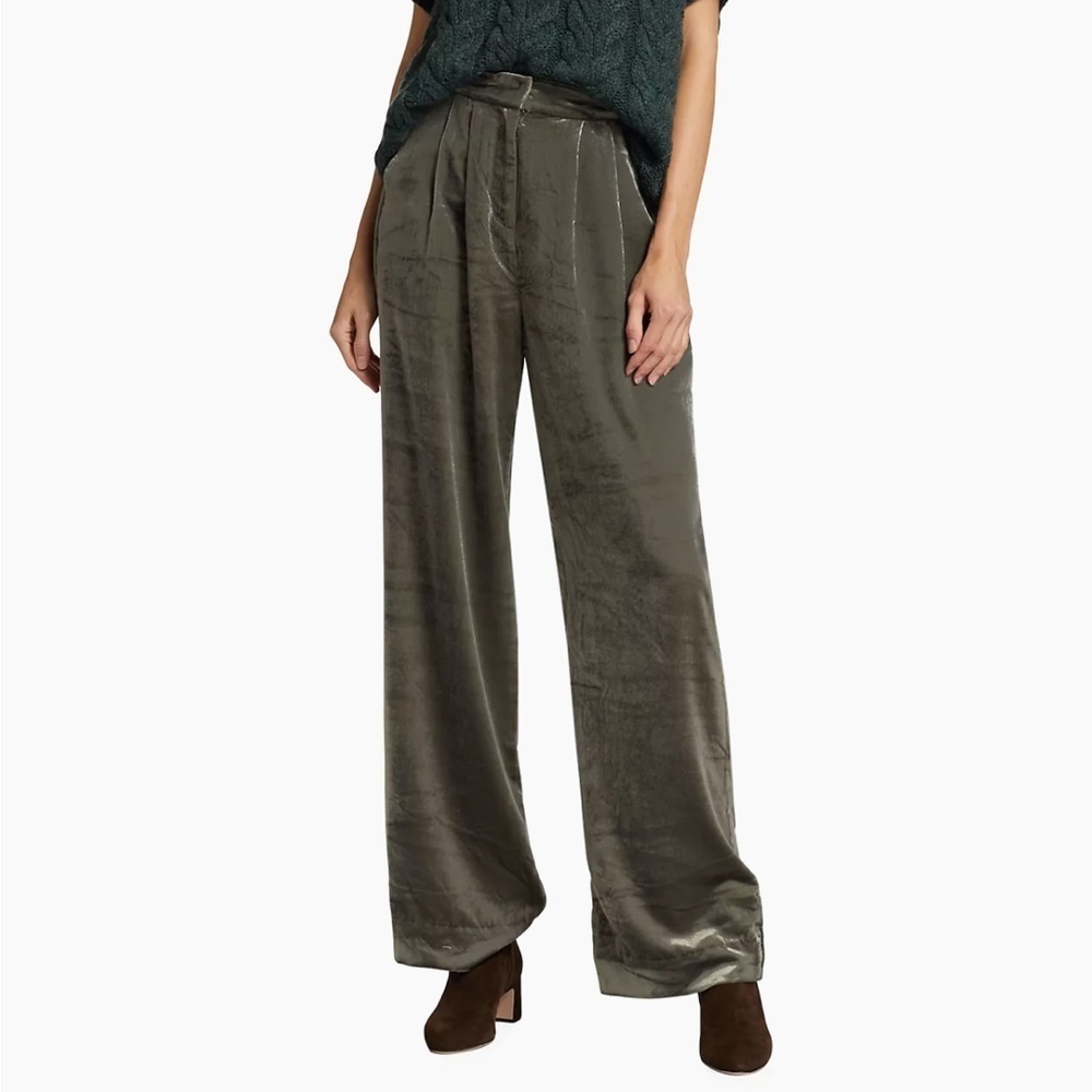 ETRO
Velvet Wide Leg Pants Silver (16)